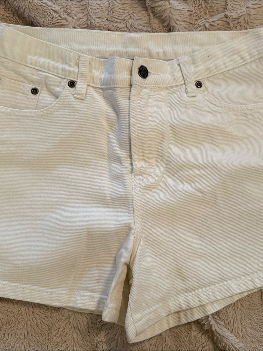 Boston Proper White Denim Jean Shorts